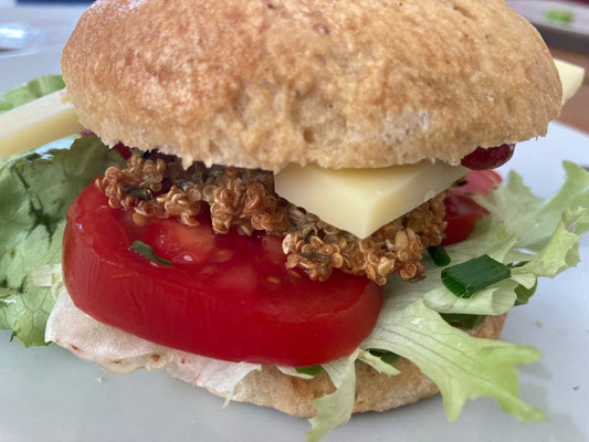 Glutenfreies Hamburgerbrötchen 1.