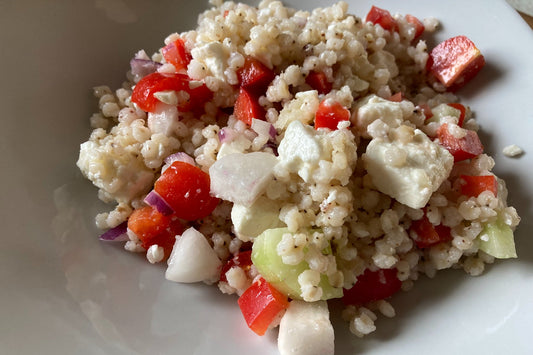 Glutenfreier Sorghumperlensalat
