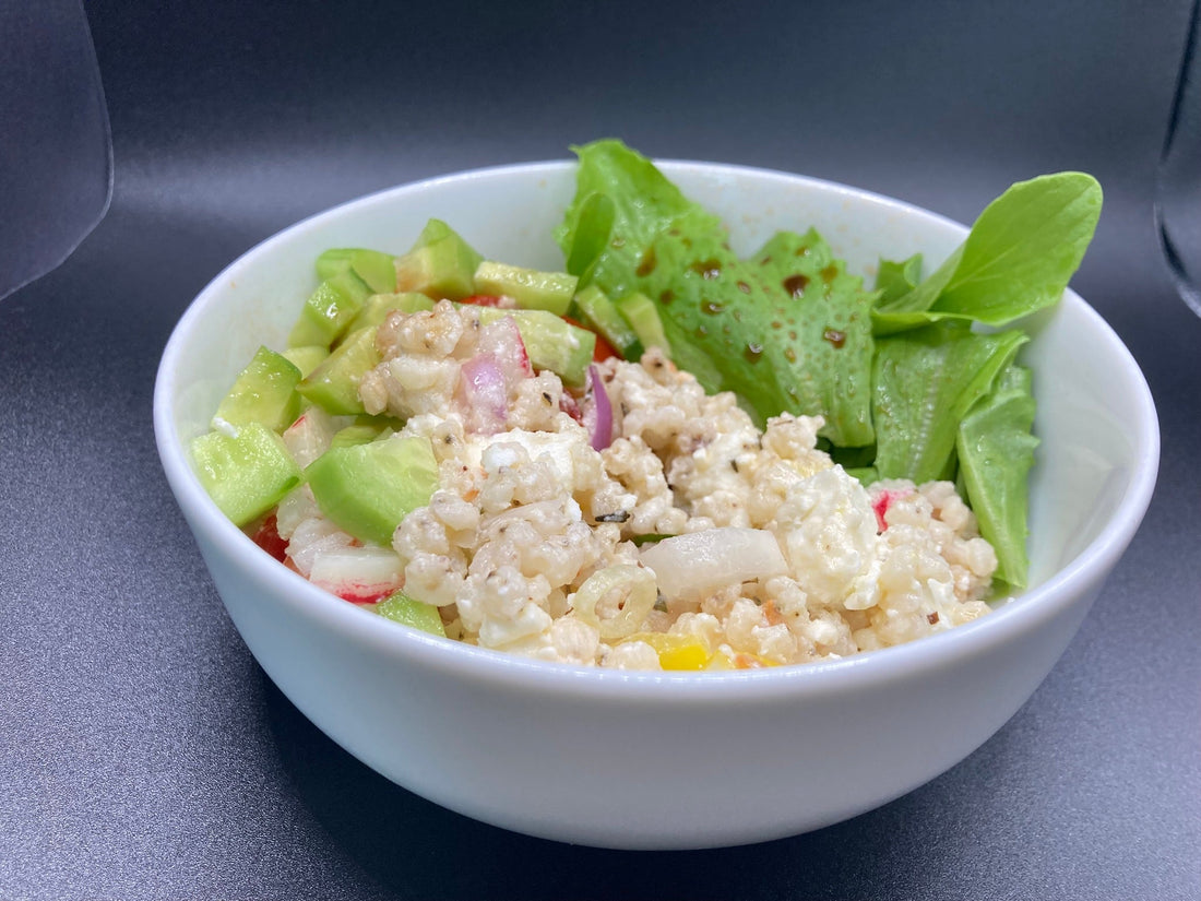Glutenfreier Sorghumperlensalat