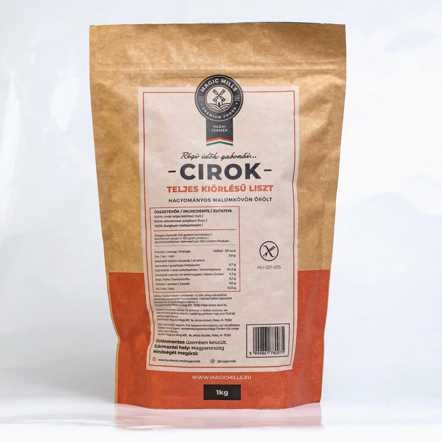 Glutenfreies Vollkornmehl aus Sorghum