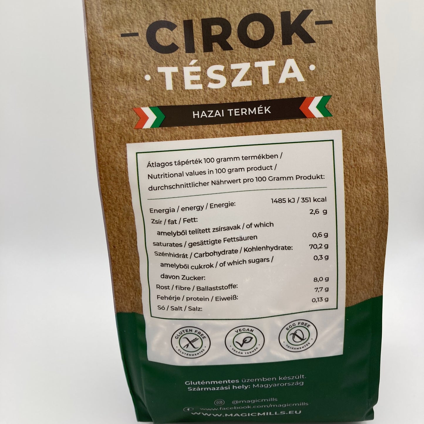 Magic Mills Suppennudeln Kleine Schnecken Glutenfreie Getrocknete Sorghum-Nudeln 250g