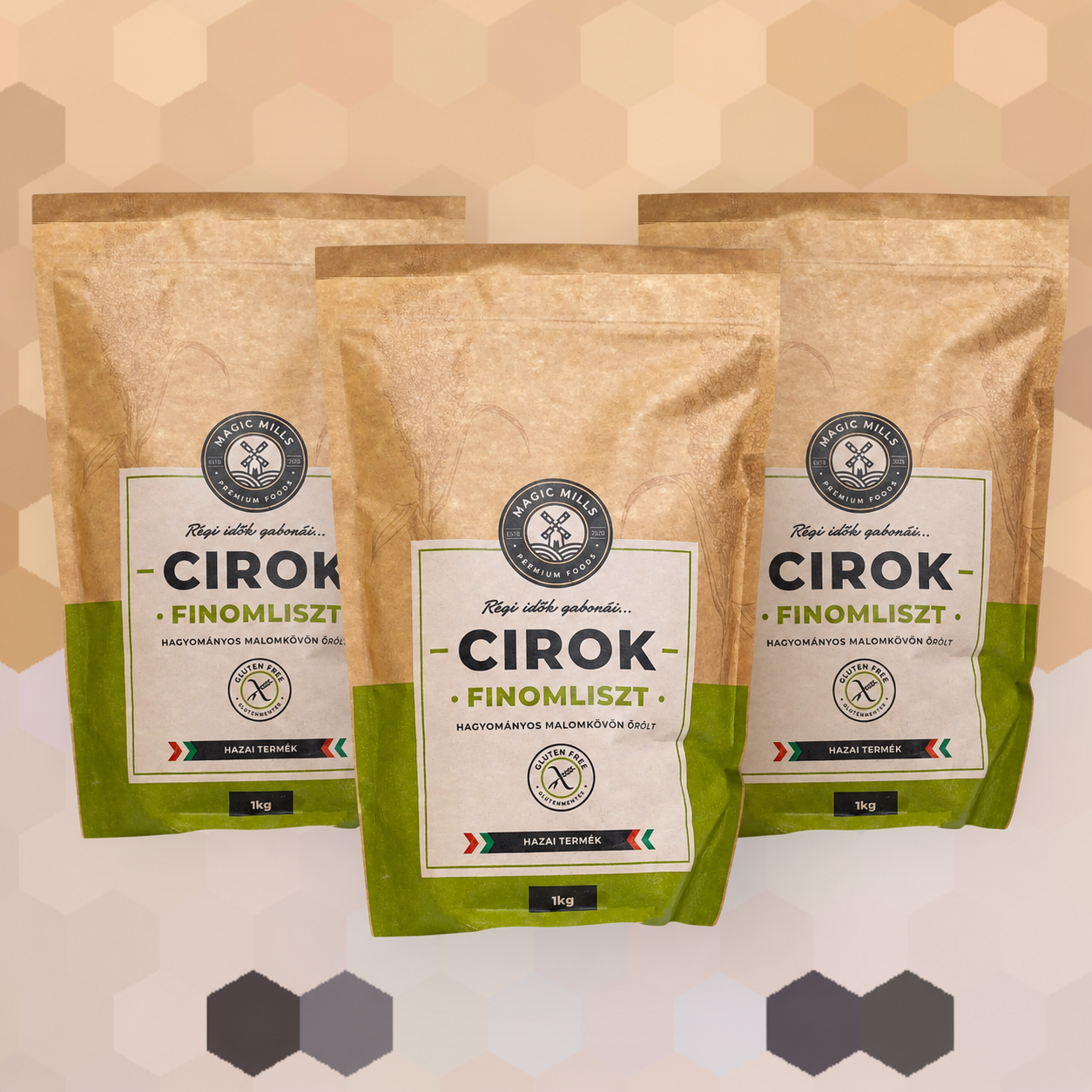 Glutenfreies Sorghum Trio