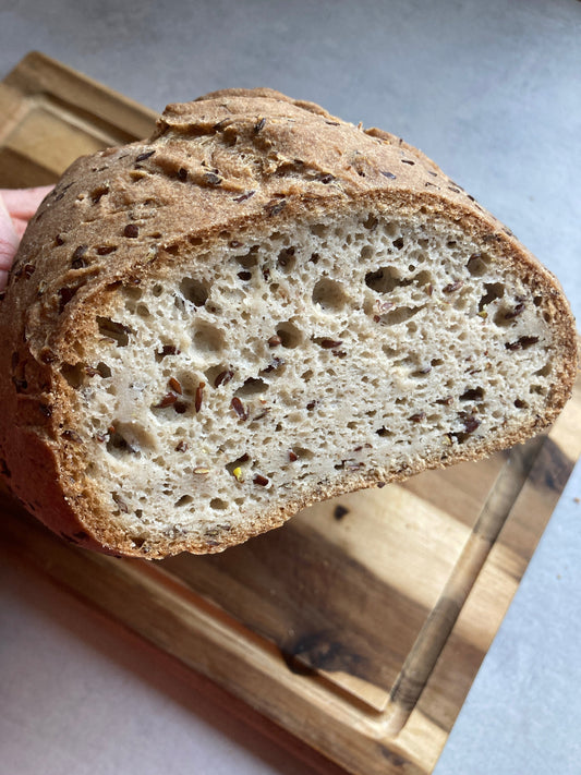 Glutenfreies Brot ohne Stärke mit Sorghummehl