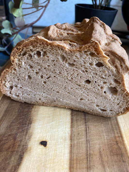 Glutenfreies Brot ohne Stärke mit Vollkorn Sorghummehl
