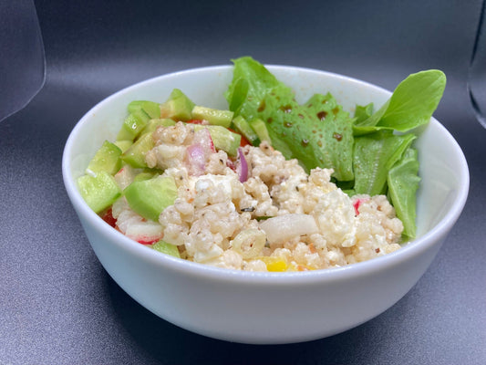 Glutenfreier Sorghumperlensalat