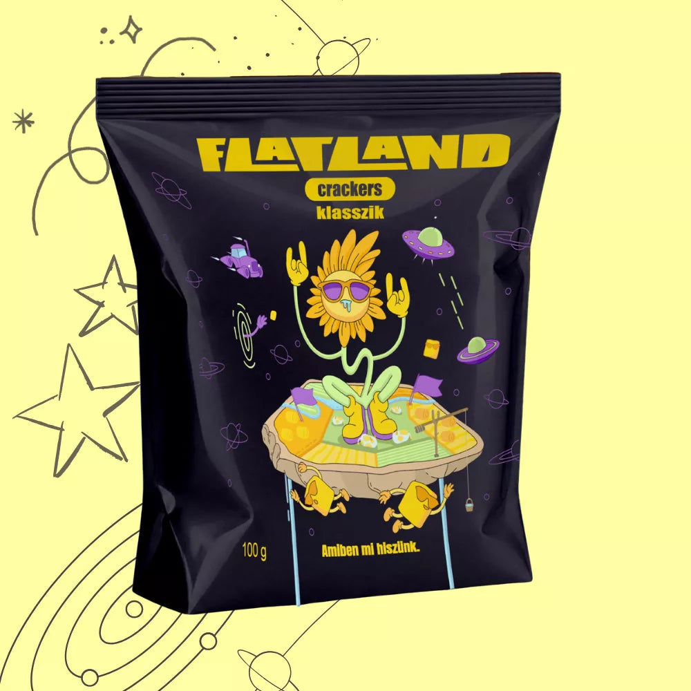FLATLAND Classic-Cracker 100 g – glutenfreier Keto-Snack