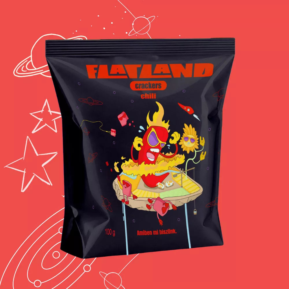 FLATLAND Chili-Cracker 100 g – glutenfreier scharfer Snack