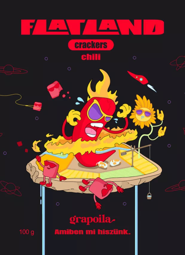 FLATLAND Chili-Cracker 100 g – Verpackung