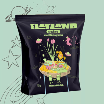 FLATLAND Schnittlauch-Cracker 100 g – glutenfreier Snack
