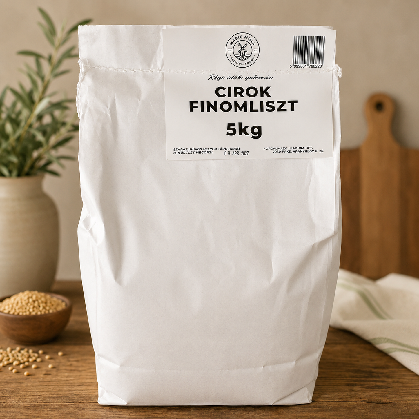 Magic Mills Glutenfreies Sorghummehl fein gemahlen 5 kg