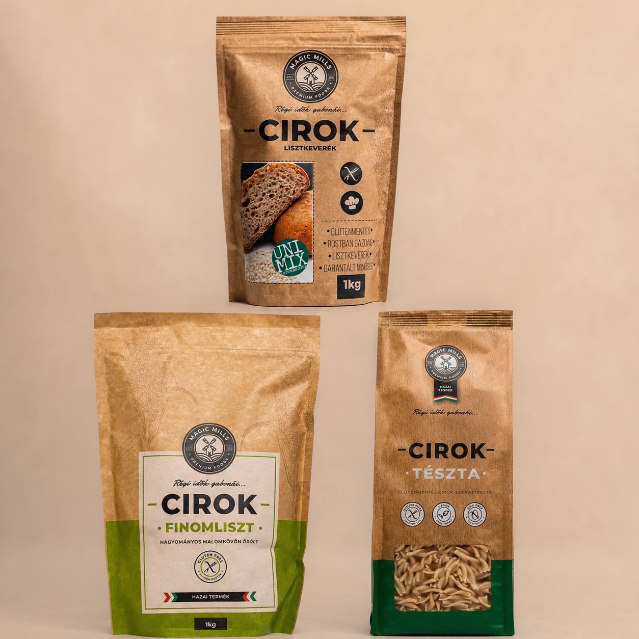 Glutenfreies Basis-Trio